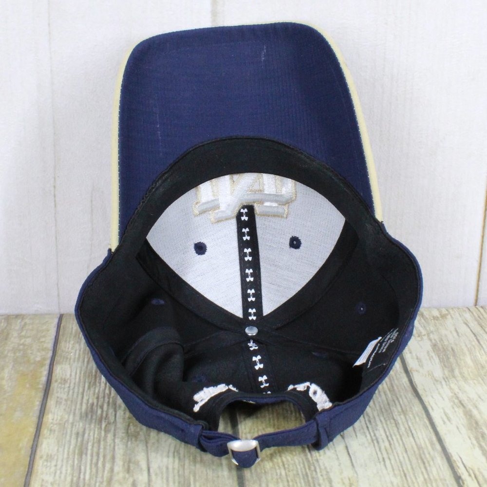 Under Armour Blue Notre Dame Football Fighting Irish Adjustable Hat Cap - Picture 9 of 10